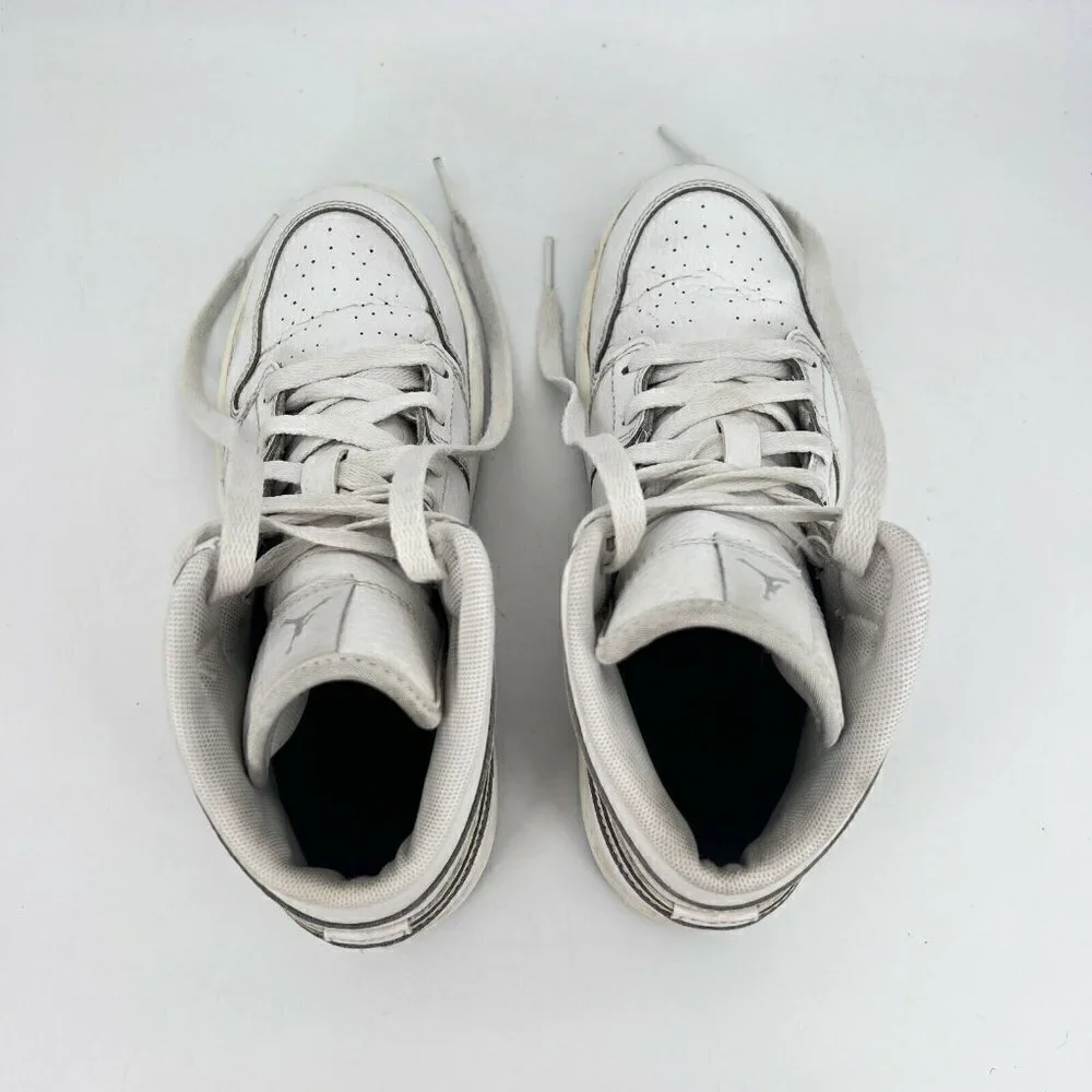 Nike Jordan 1 Phat White Wolf Grey Youth Sneaker Shoes 364772 102 Size 3 Y